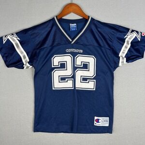 VTG‎ Dallas Cowboys Emmitt Smith Jersey Youth Large Champion 90s Mesh NFL Mexico